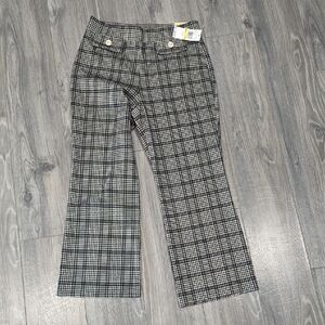 Michael Kors Black and White Houndstooth Pants